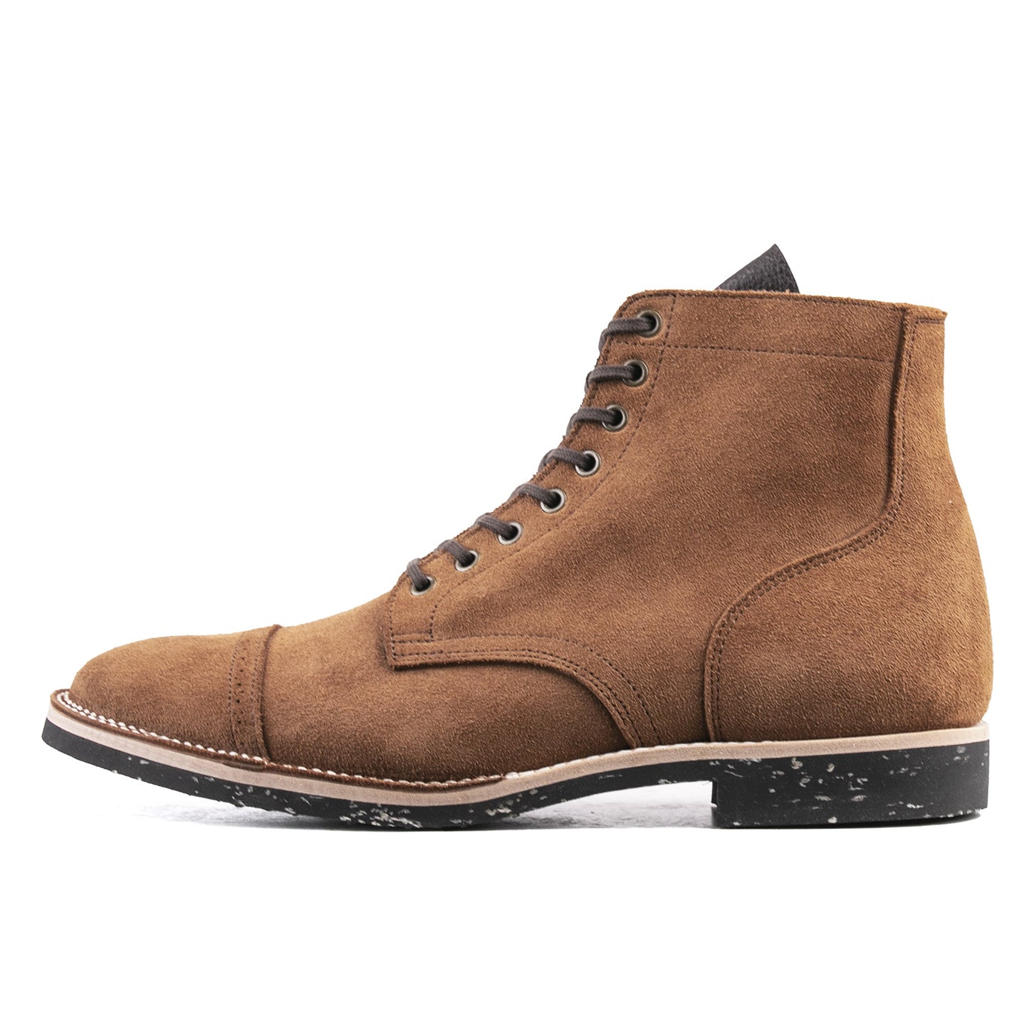 CapToe Service Boot(Brock) - luosjiet®boots - Brown Full Grain Cowhide Reverse