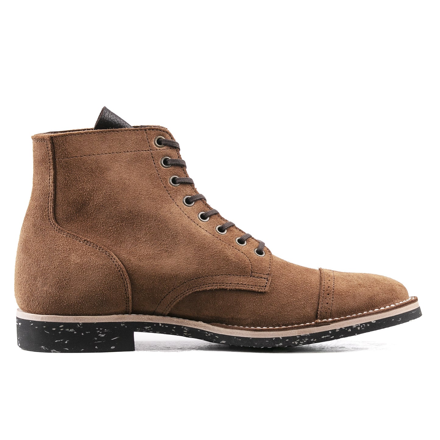 CapToe Service Boot(Brock) - luosjiet®boots - Brown Full Grain Cowhide Reverse