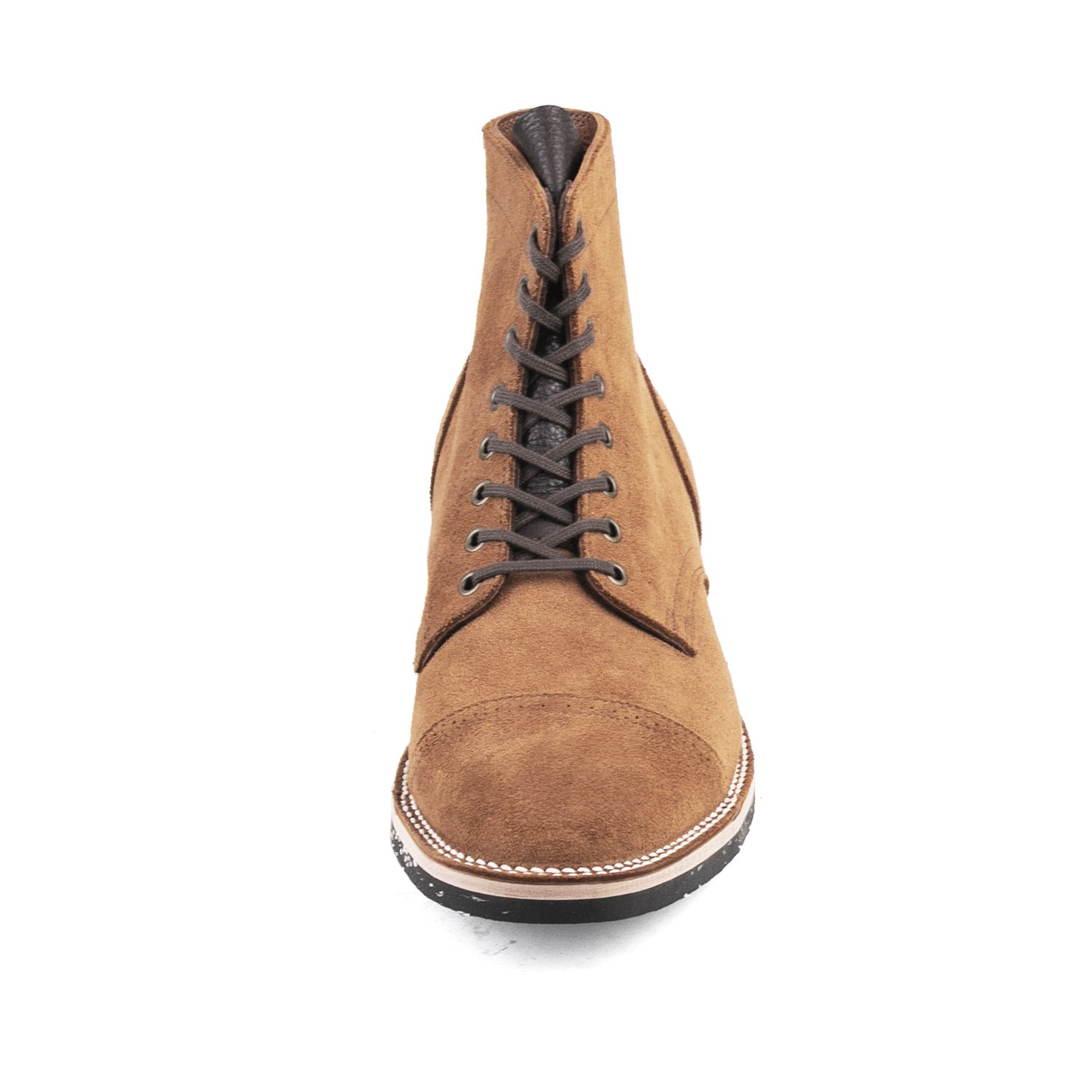 CapToe Service Boot(Brock) - luosjiet®boots - Brown Full Grain Cowhide Reverse
