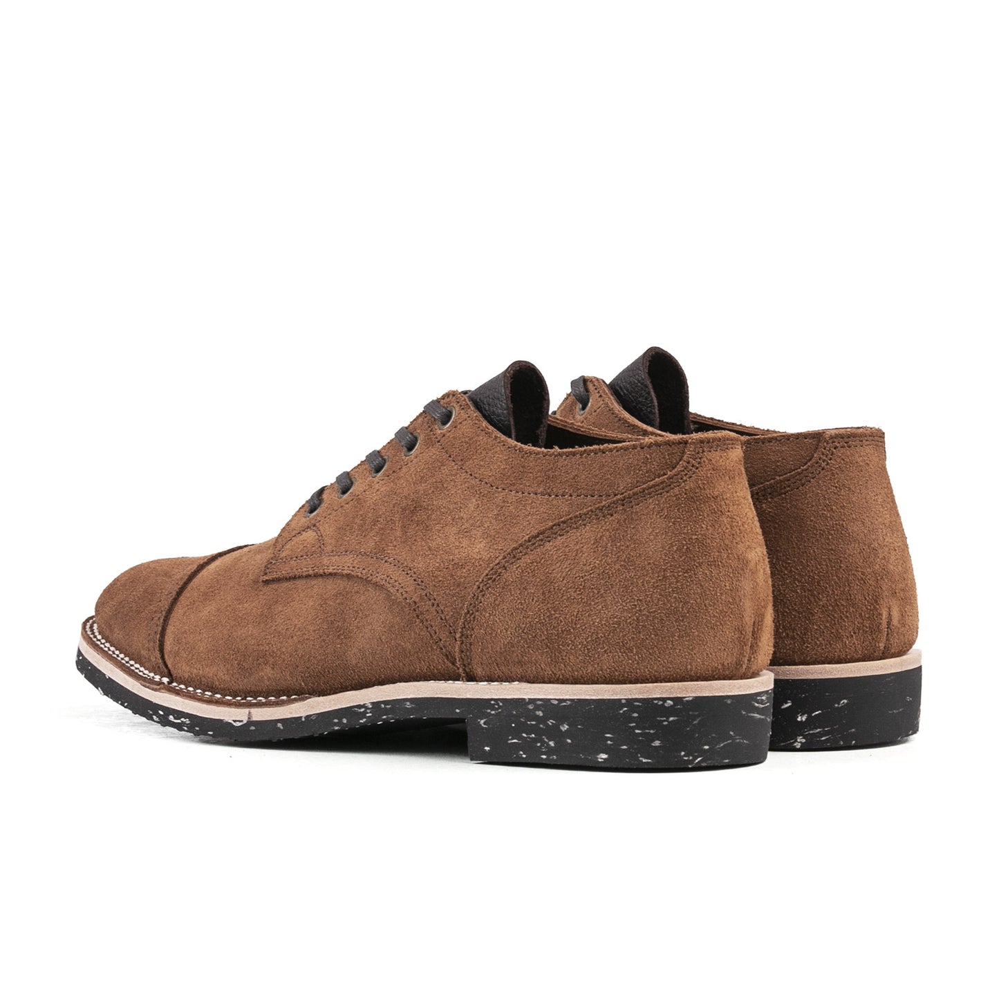 CapToe Service Shoe - luosjiet®shoes - Brown Full Grain Cowhide Reverse