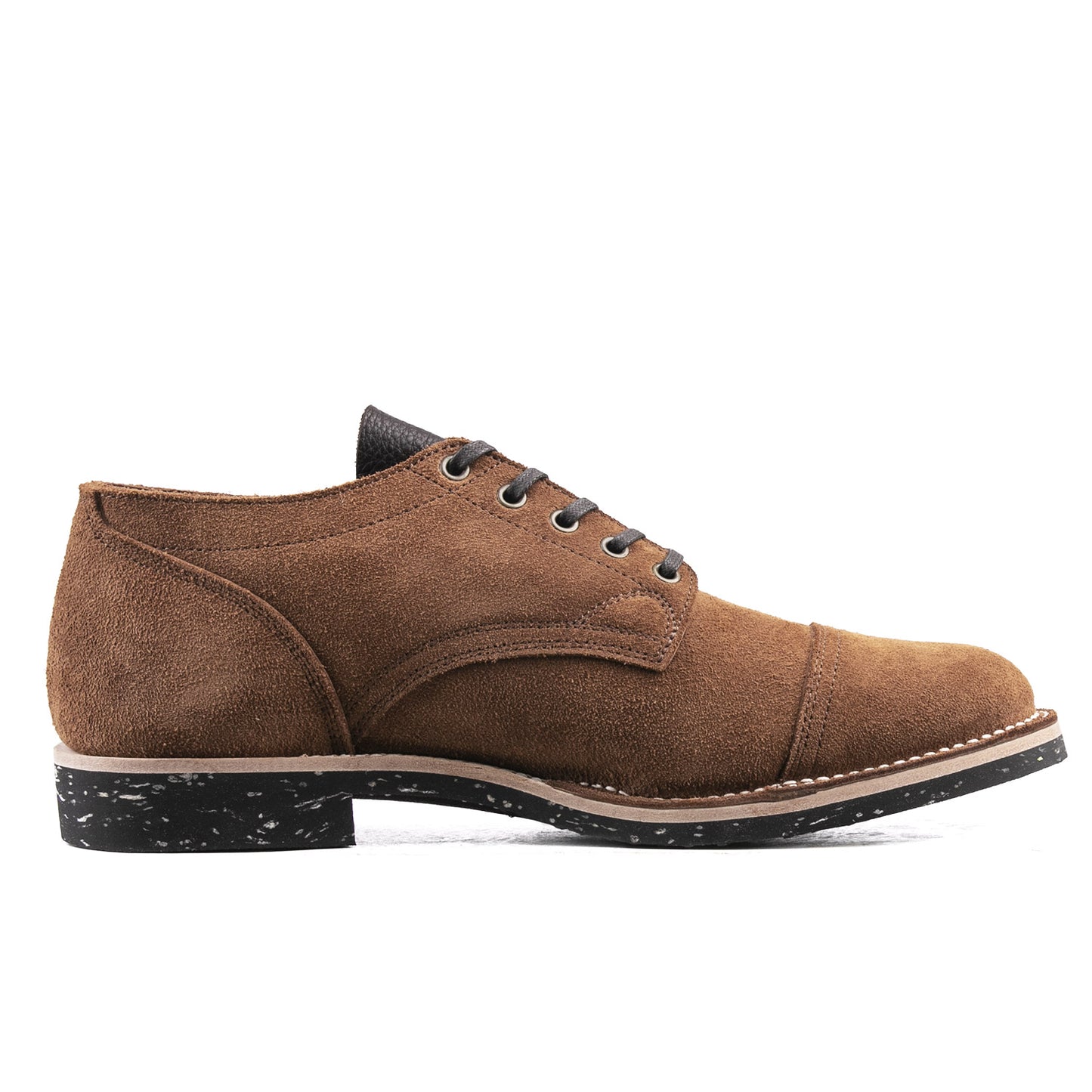 CapToe Service Shoe - luosjiet®shoes - Brown Full Grain Cowhide Reverse