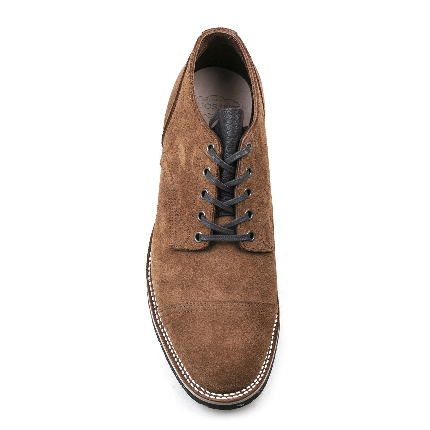 CapToe Service Shoe - luosjiet®shoes - Brown Full Grain Cowhide Reverse