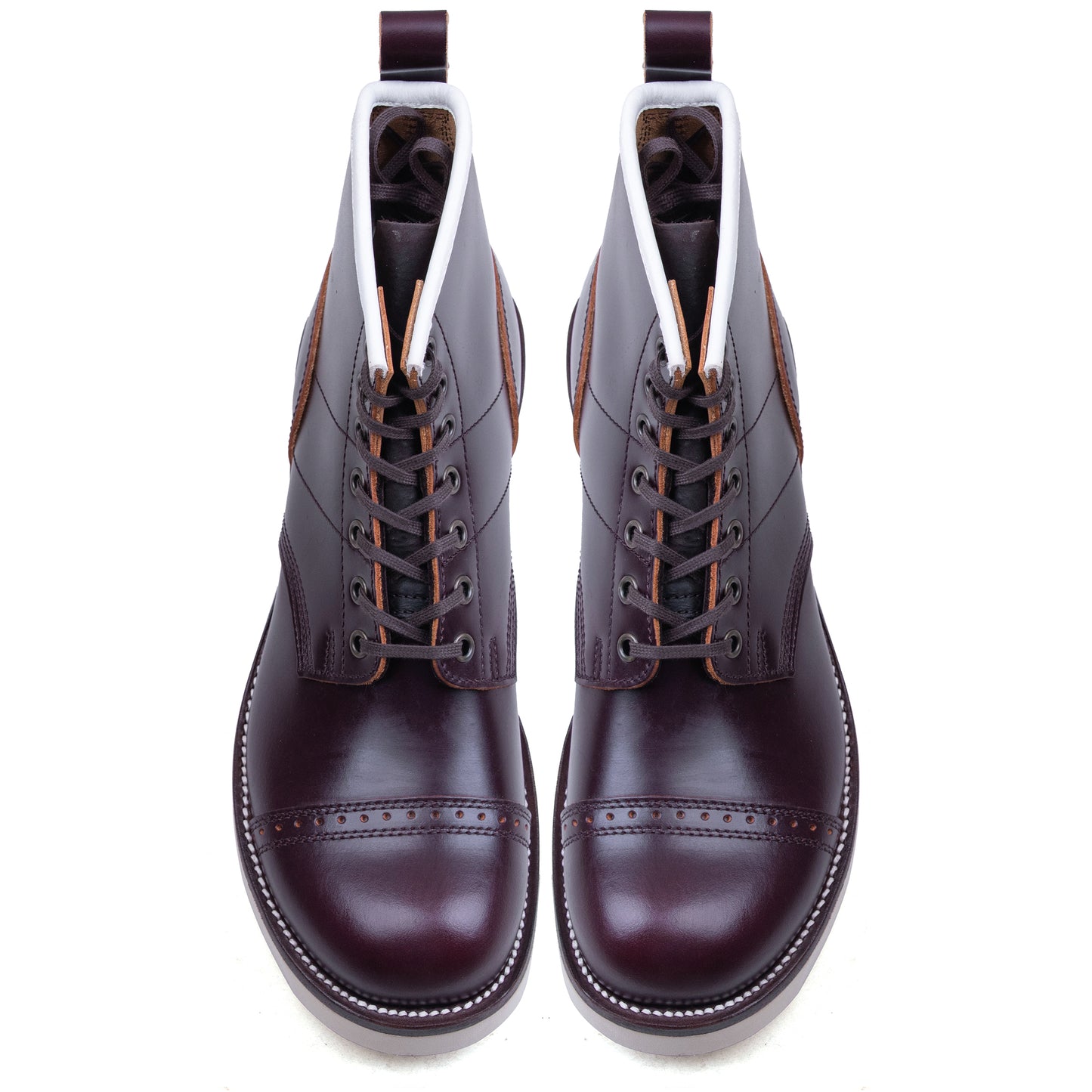 Munson City Paratroop Boot - luosjiet®boots - Wine TeaCore Smooth Cowhide
