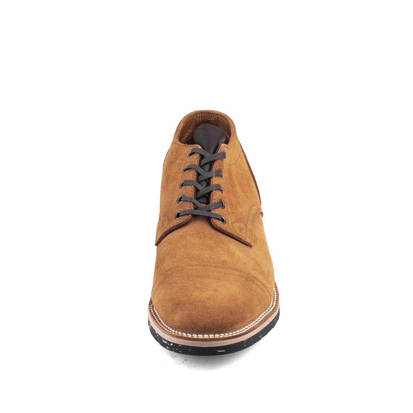 CapToe Service Shoe - luosjiet®shoes - AmberBrown Full Grain Cowhide Reverse