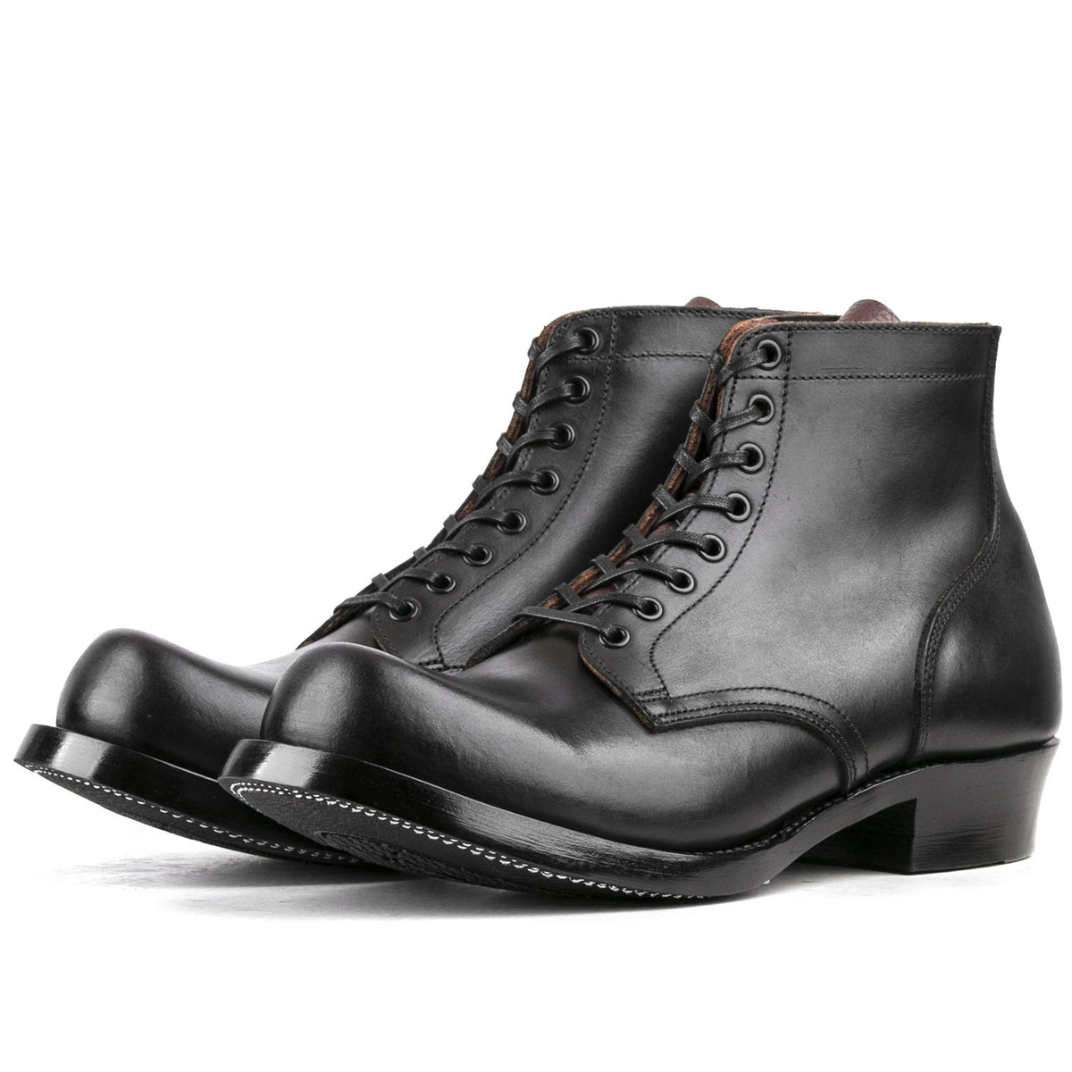 Plain Toe Miner Boot - luosjiet®boots MTO - TeaCore (Hand Dyed) Oiled Nubuck（German）