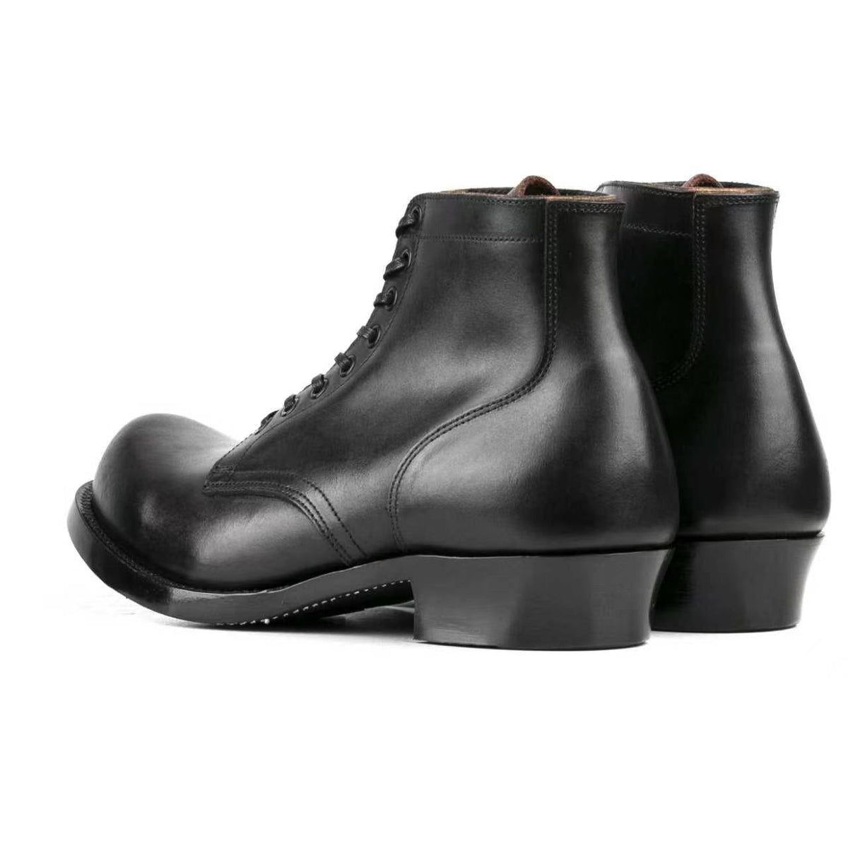 Plain Toe Miner Boot - luosjiet®boots MTO - TeaCore (Hand Dyed) Oiled Nubuck（German）