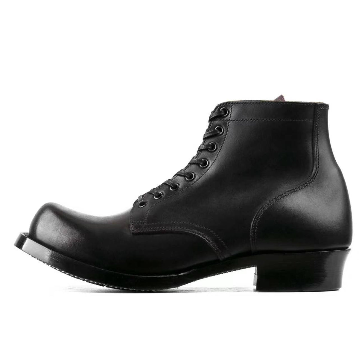 Plain Toe Miner Boot - luosjiet®boots MTO - TeaCore (Hand Dyed) Oiled Nubuck（German）