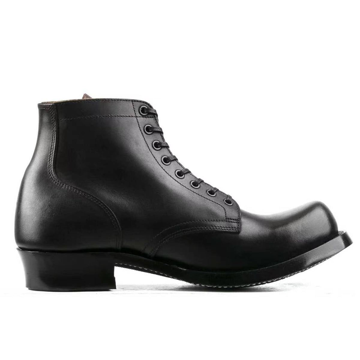 Plain Toe Miner Boot - luosjiet®boots MTO - TeaCore (Hand Dyed) Oiled Nubuck（German）