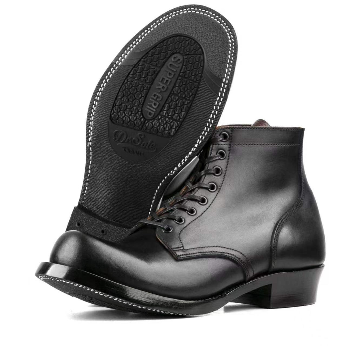 Plain Toe Miner Boot - luosjiet®boots MTO - TeaCore (Hand Dyed) Oiled Nubuck（German）