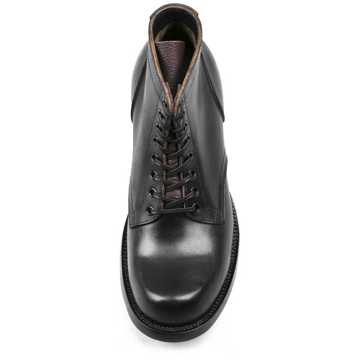 Plain Toe Miner Boot - luosjiet®boots MTO - TeaCore (Hand Dyed) Oiled Nubuck（German）