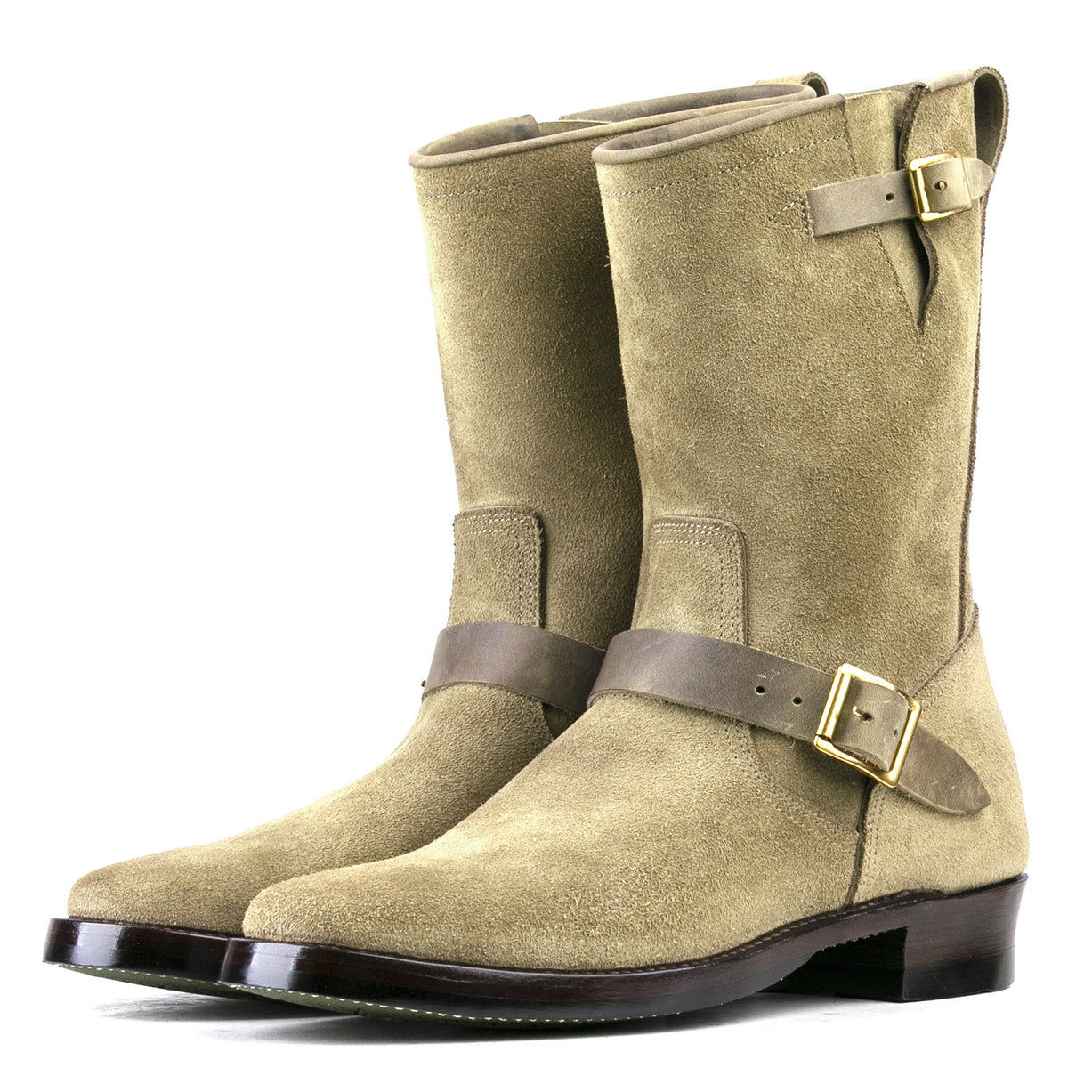 Engineer Boot EG01 - luosjiet®boots MTO - Olive Oiled Nubuck Reverse(German)
