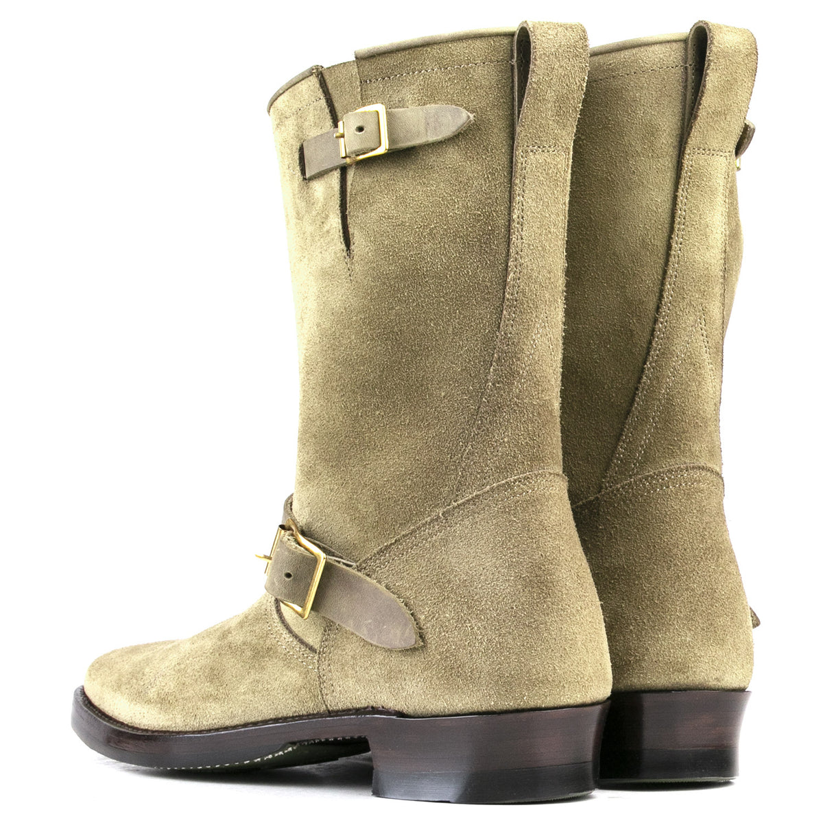 Engineer Boot EG01 - luosjiet®boots MTO - Olive Oiled Nubuck Reverse(German)