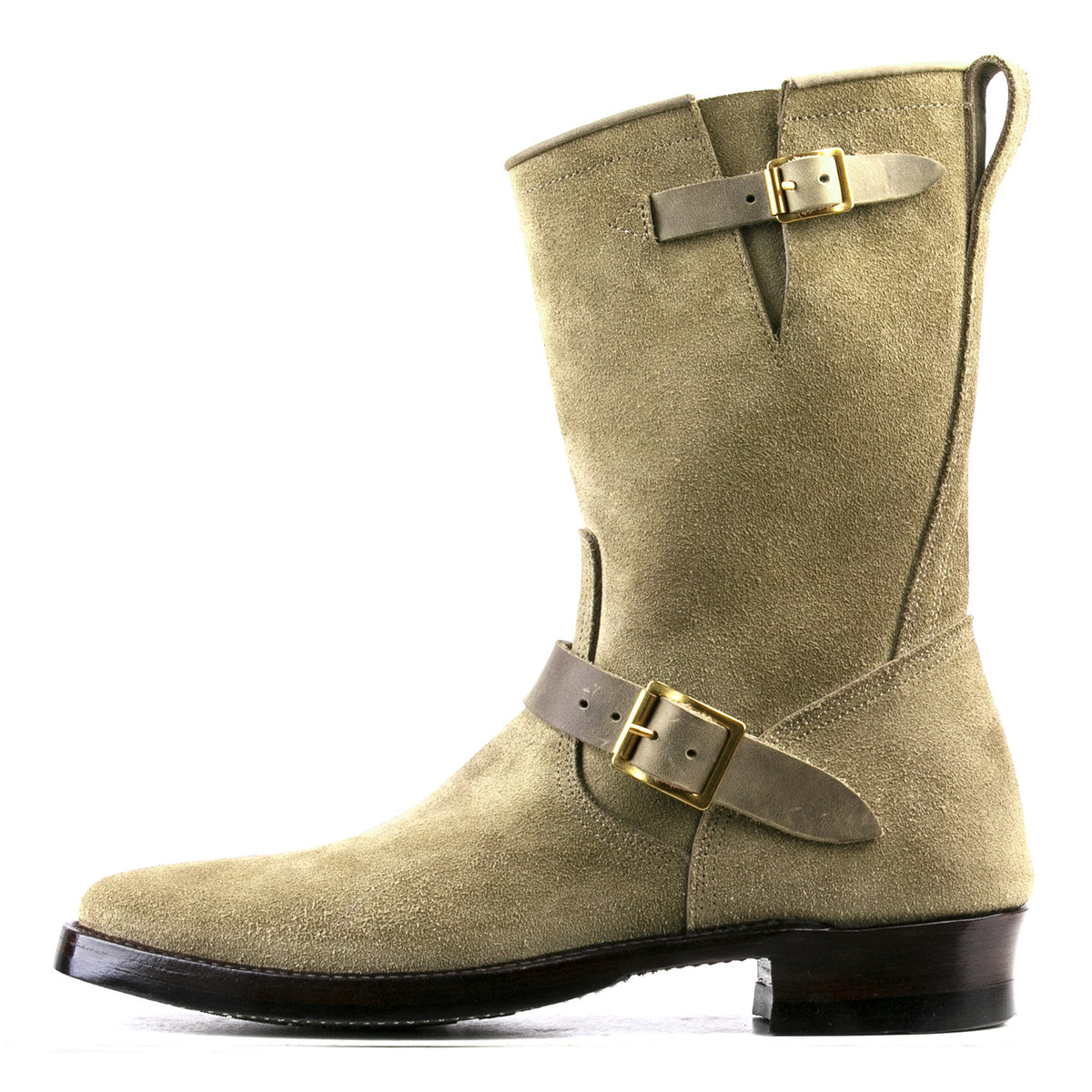 Engineer Boot EG01 - luosjiet®boots MTO - Olive Oiled Nubuck Reverse(German)