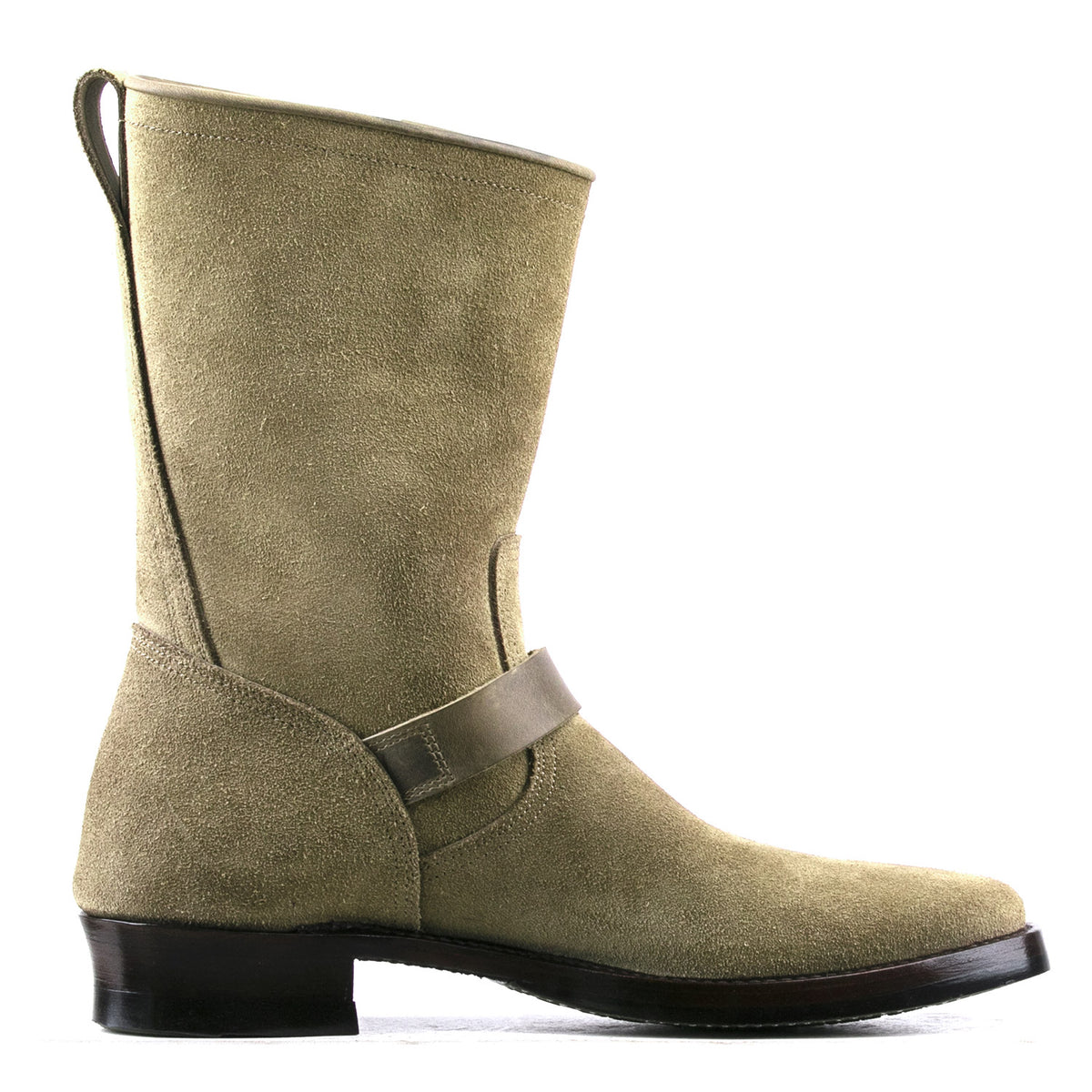 Engineer Boot EG01 - luosjiet®boots MTO - Olive Oiled Nubuck Reverse(German)