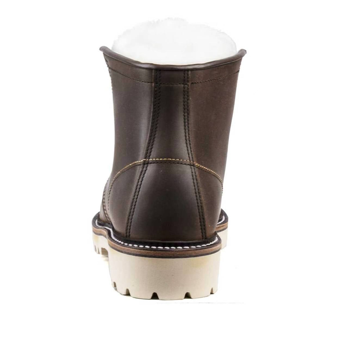 MocToe Woolen Boot -luosjiet®boots - Crazy Horse Red Brown