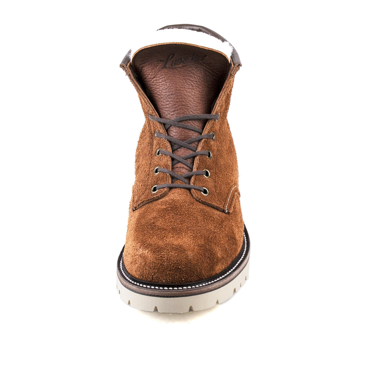 Plain Toe Woolen Boot -luosjiet®boots - Yellow Brown Oiled Cowhide Reverse