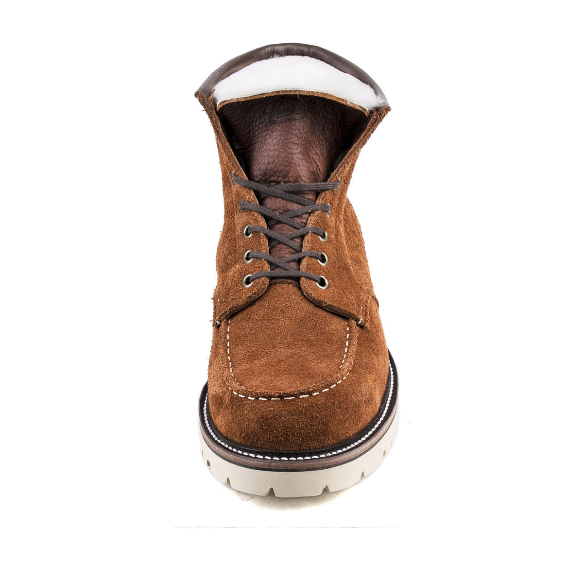MocToe Woolen Boot -luosjiet®boots - Yellow Brown Oiled Cowhide Reverse