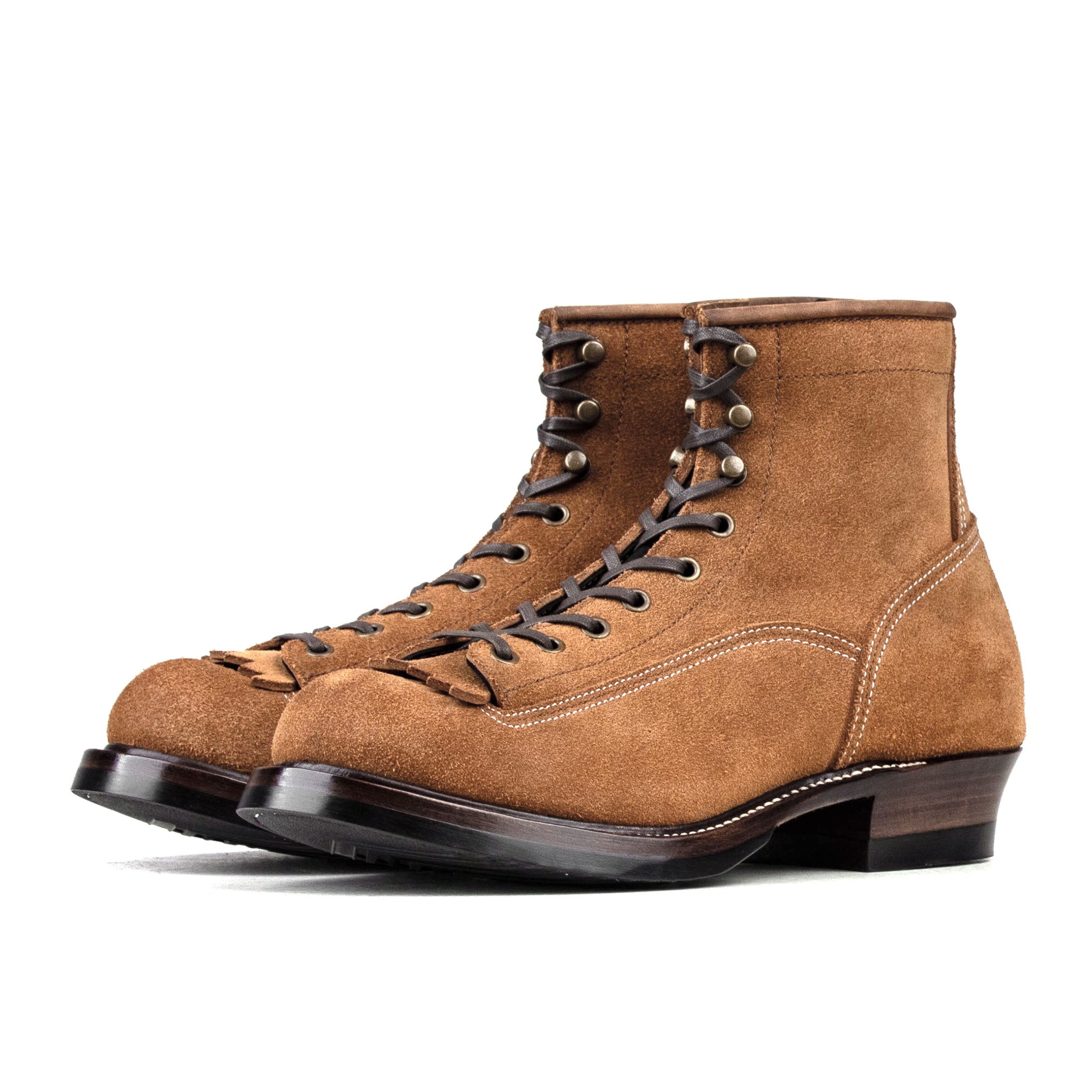 Monkey Boot M01 - luosjiet®boots MTO - Tan Oiled Nubuck Reverse