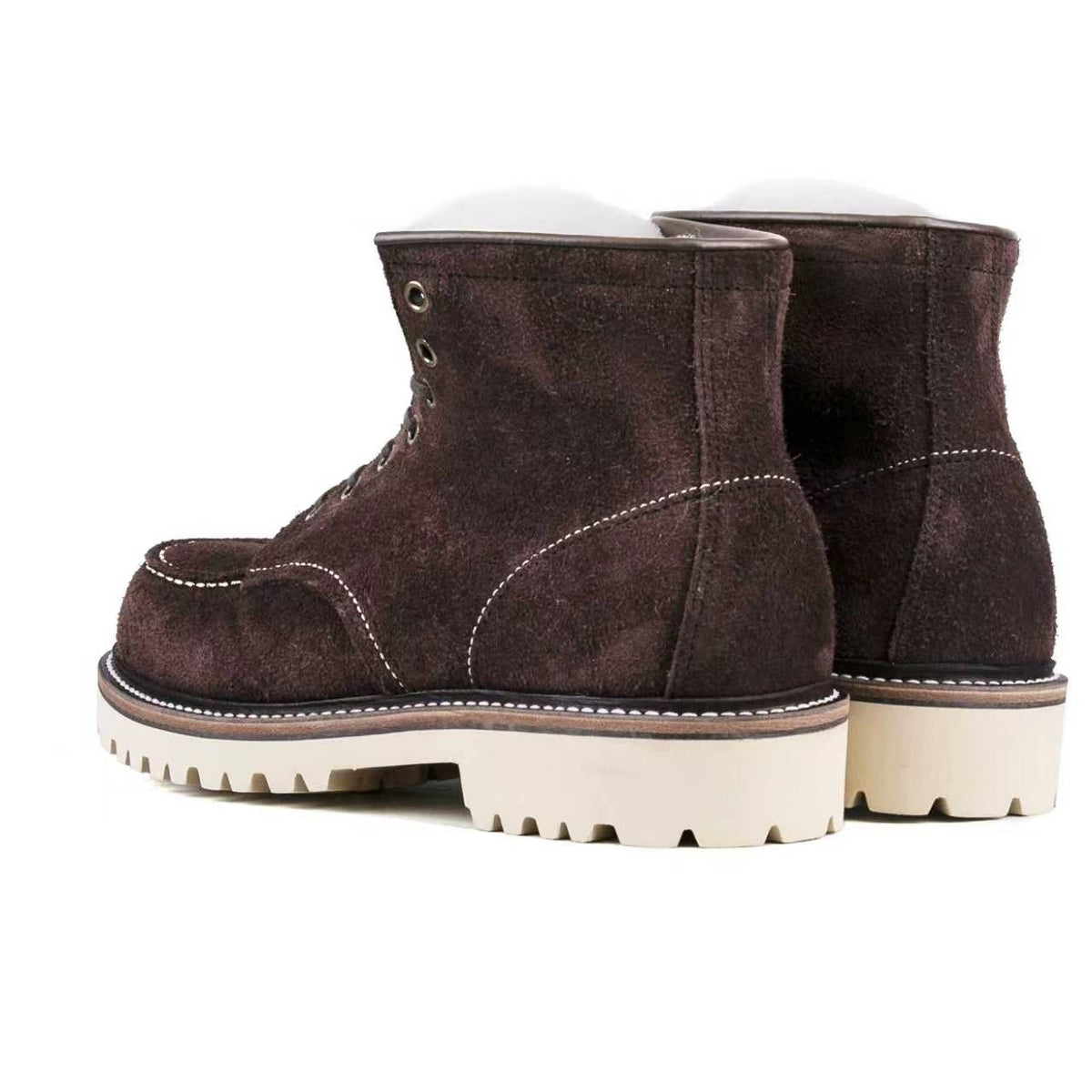 MocToe Woolen Boot -luosjiet®boots - Dark Brown Oiled Cowhide Reverse(Short Hair)