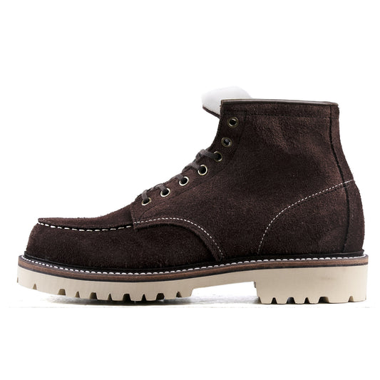 MocToe Woolen Boot -luosjiet®boots - Dark Brown Oiled Cowhide Reverse(Short Hair)