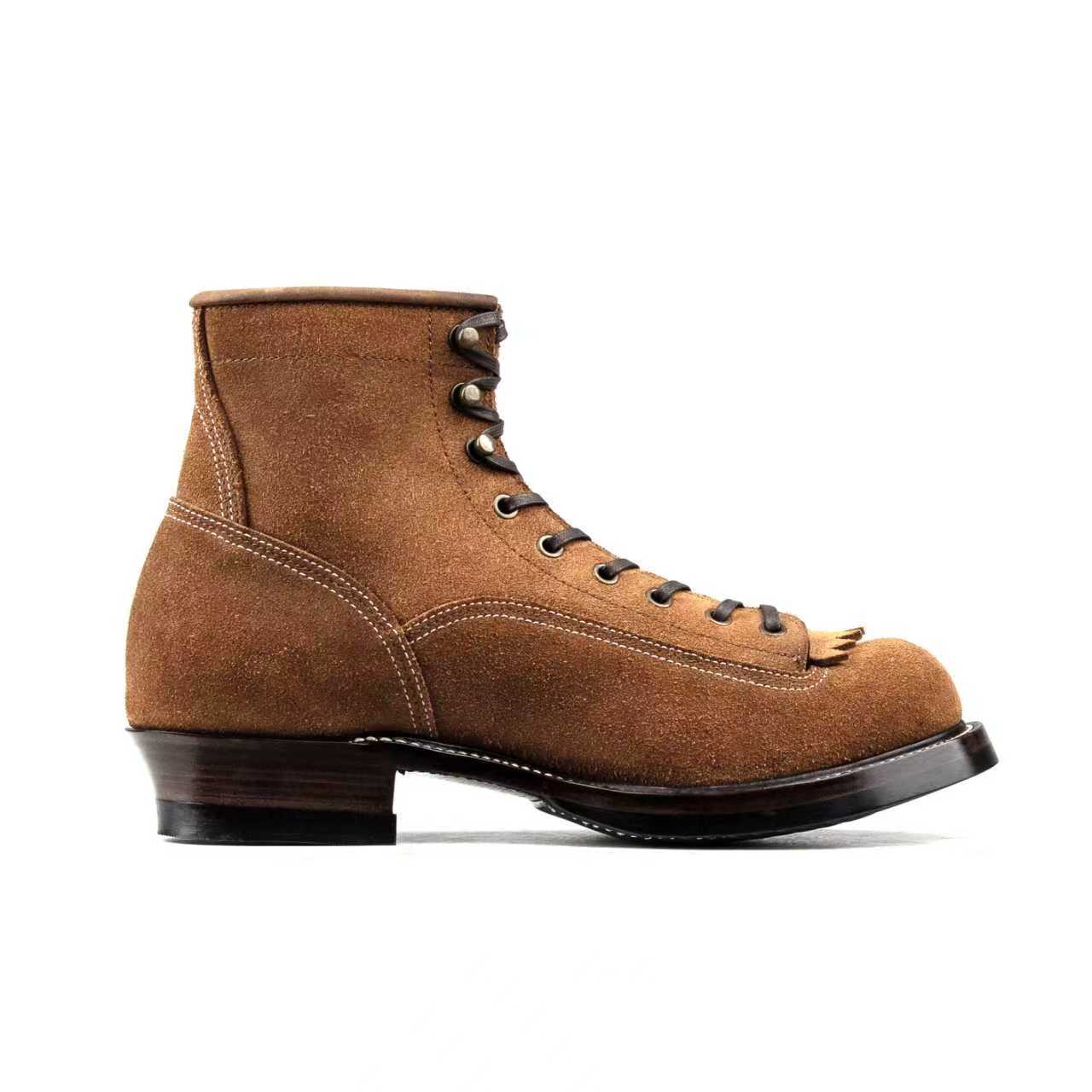 Monkey Boot M01 - luosjiet®boots MTO -  Tan Oiled Nubuck Reverse(German)
