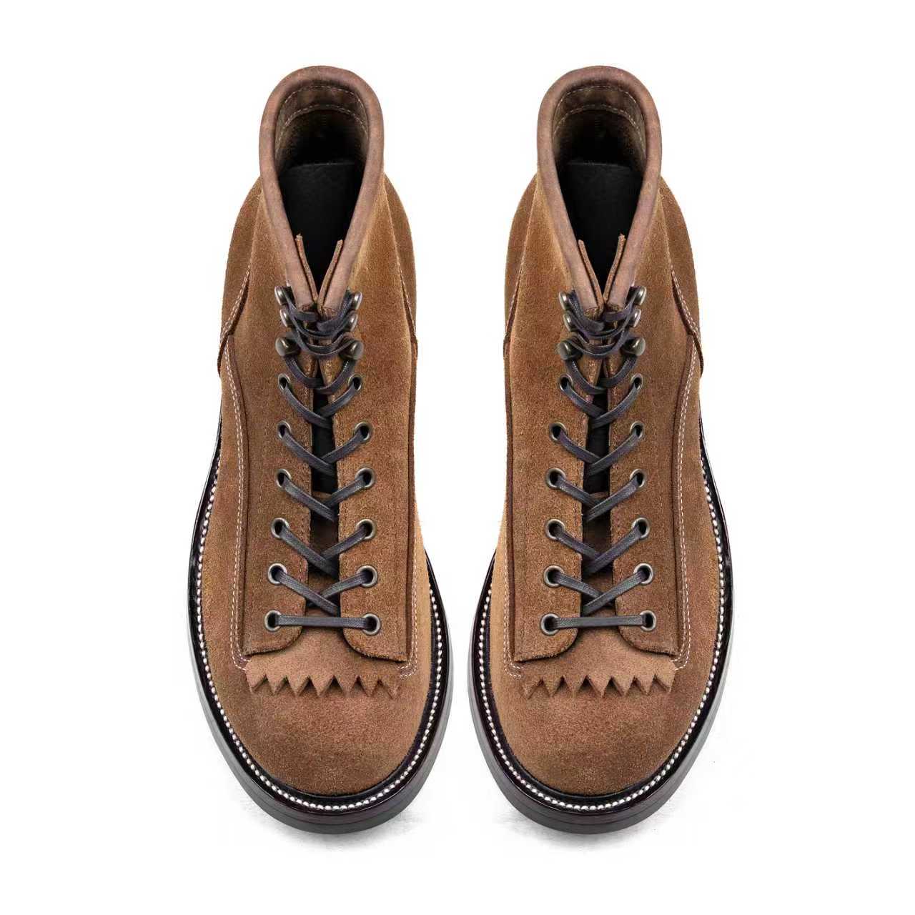 Monkey Boot M01 - luosjiet®boots MTO -  Tan Oiled Nubuck Reverse(German)