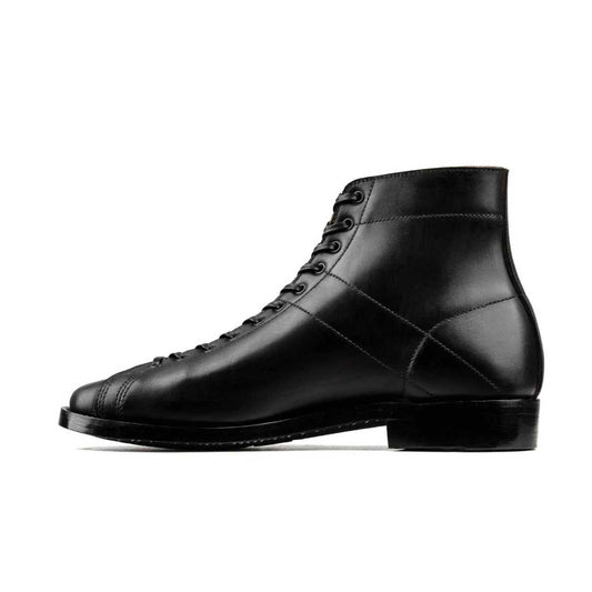 Boxing Boot B02 - luosjiet®boots MTO -  Black TeaCore (Hand Dyed) Oiled Nubuck
