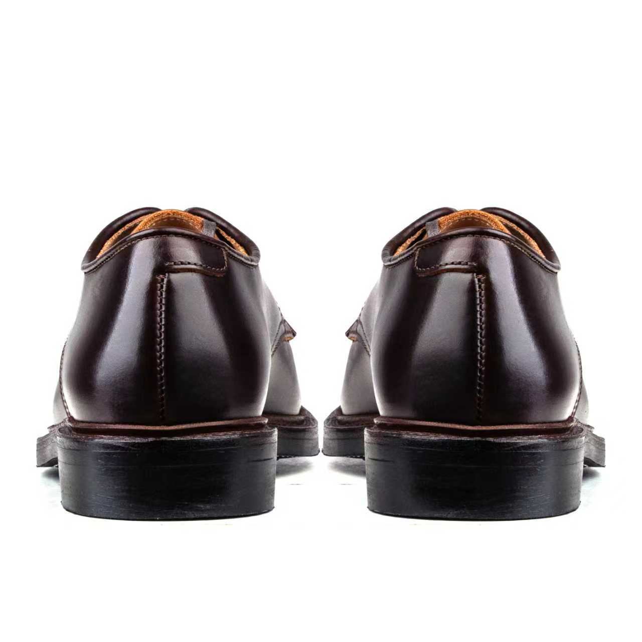 Classic V-Tip Shoe - luosjiet®shoes -  Dark Brown Smooth TeaCore Cowhide
