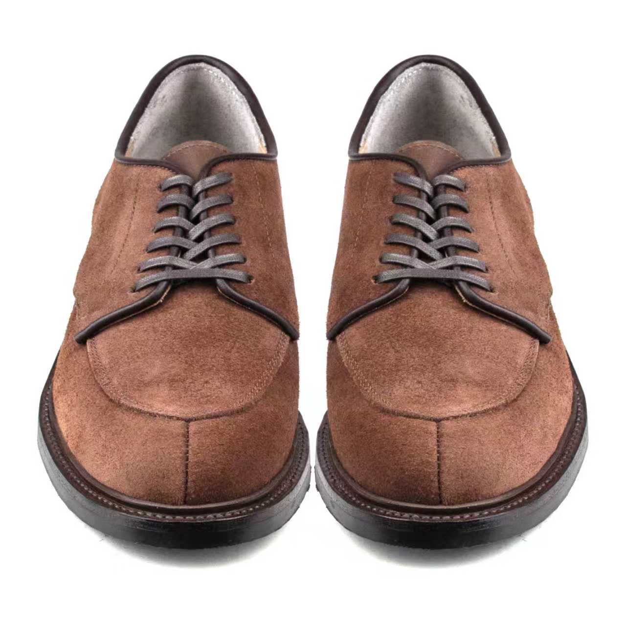 Classic V-Tip Shoe - luosjiet®shoes - Brown Oiled Cowhide Reverse