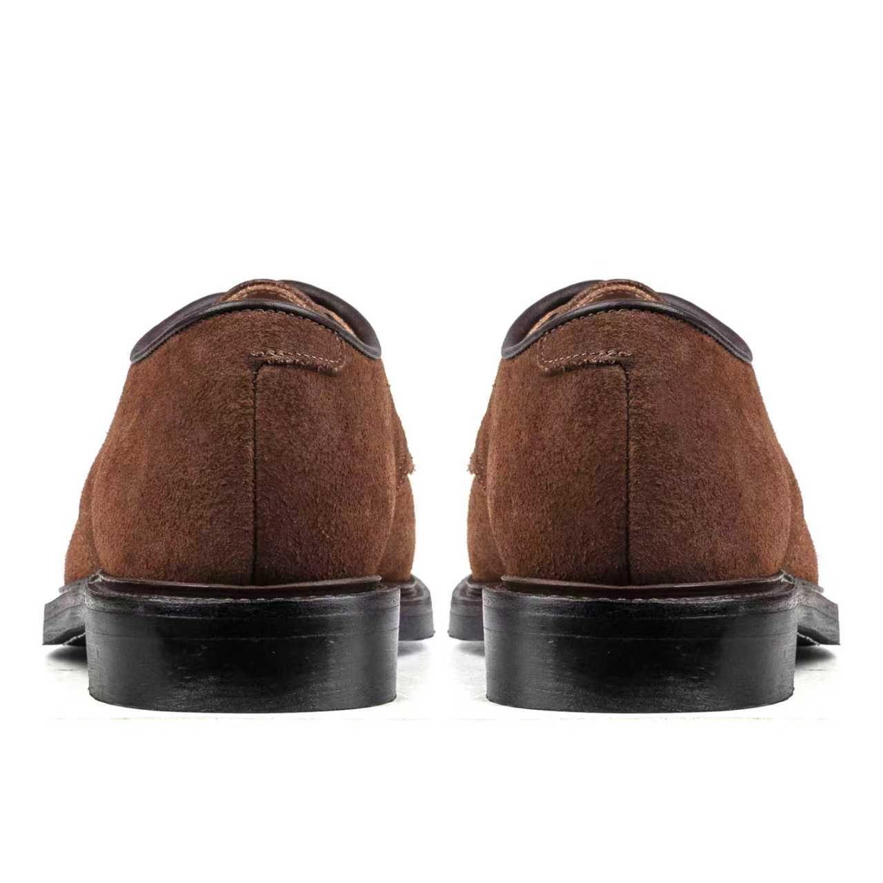 Classic V-Tip Shoe - luosjiet®shoes - Brown Oiled Cowhide Reverse