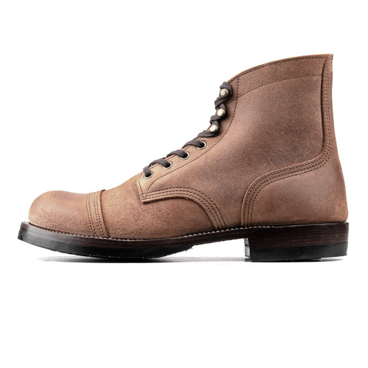Munson Paratroop Boots P01 - luosjiet®boots MTO -  Tan Latigo Grain Cowhide Reverse