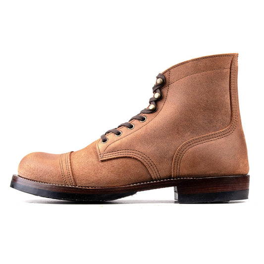 Munson Paratroop Boots P01 - luosjiet®boots MTO -  Tan Latigo Grain Cowhide Reverse