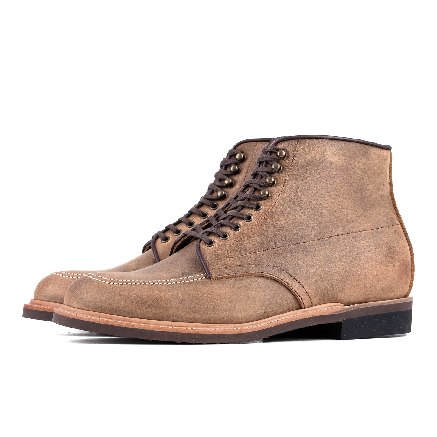 Indiana Jones MocToe Boot -luosjiet®boots - Tan oiled Nubuck(German）