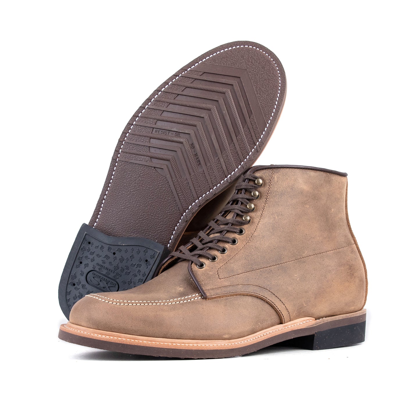 Indiana Jones MocToe Boot -luosjiet®boots - Tan oiled Nubuck(German）