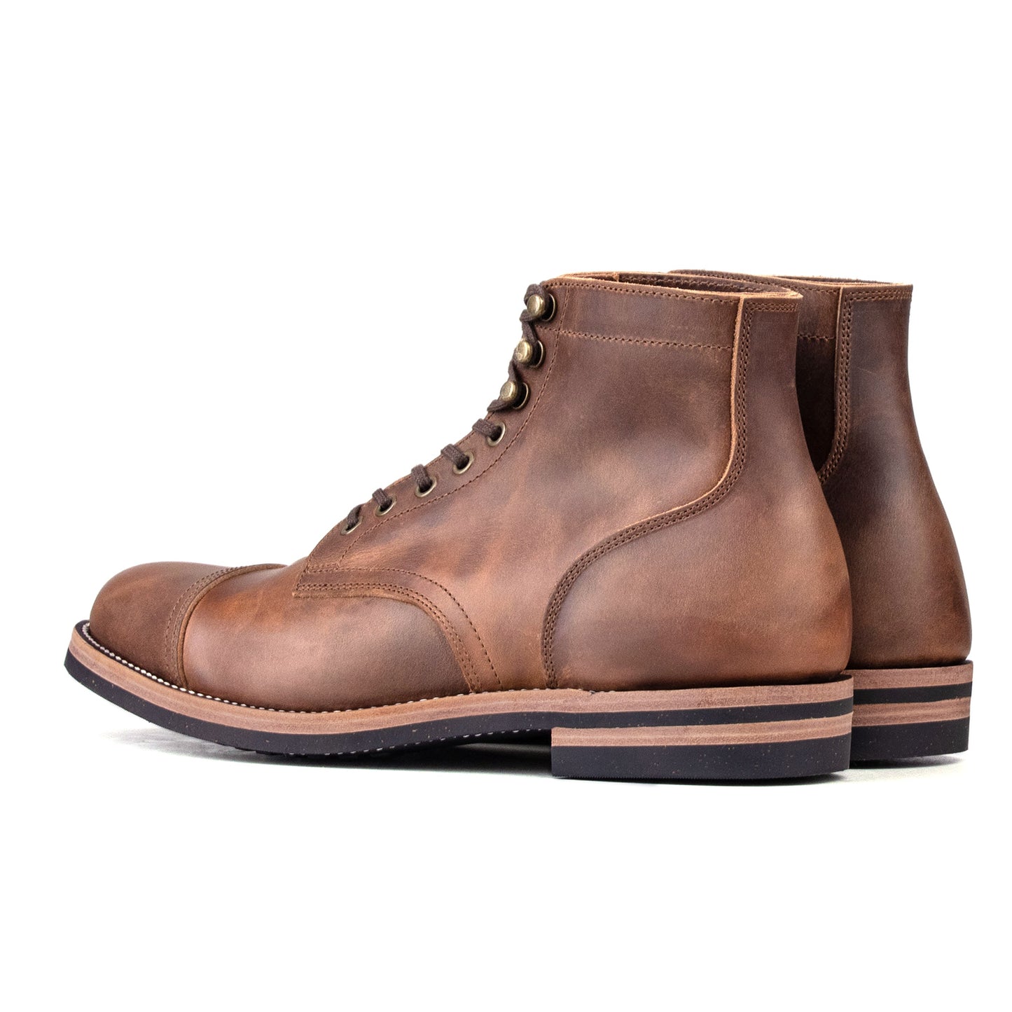 CapToe Service Boot -luosjiet®boots - Natural Oil-grained Cowhide