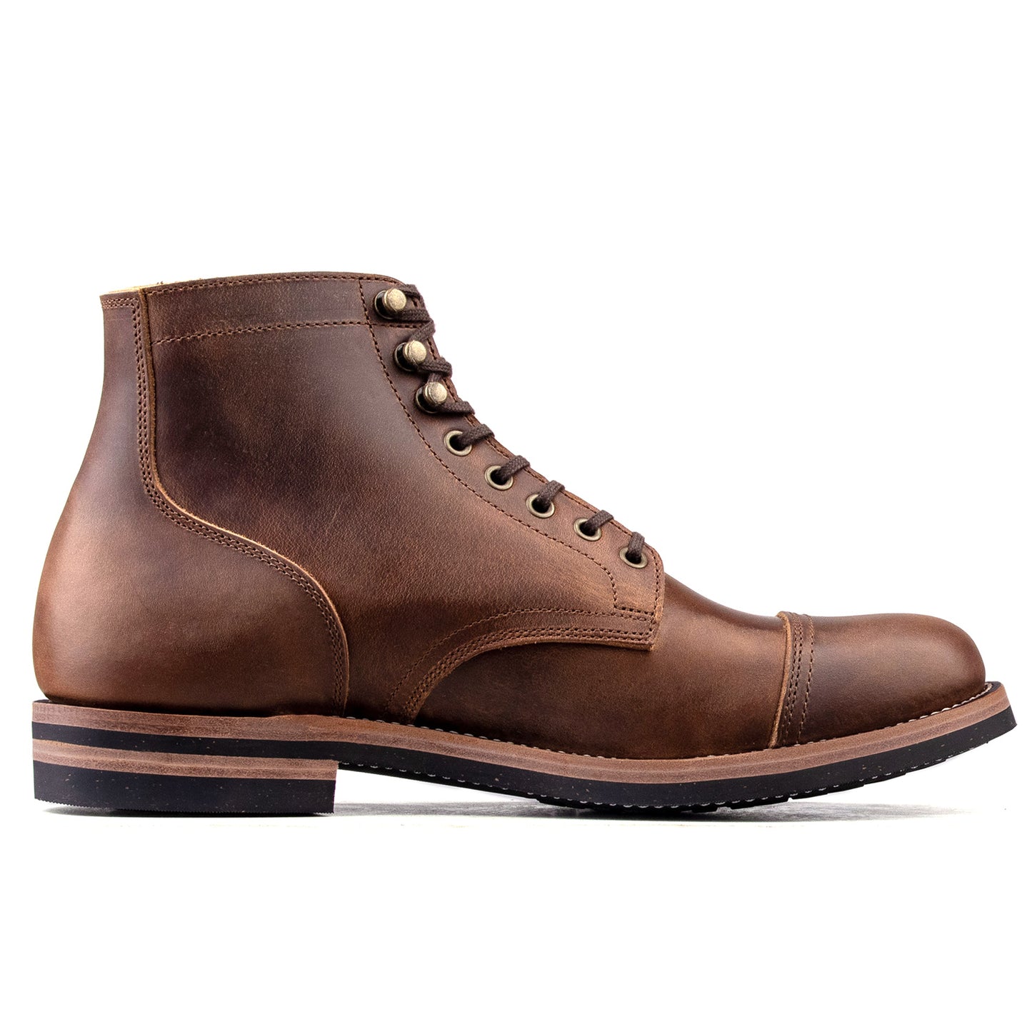 CapToe Service Boot -luosjiet®boots - Natural Oil-grained Cowhide
