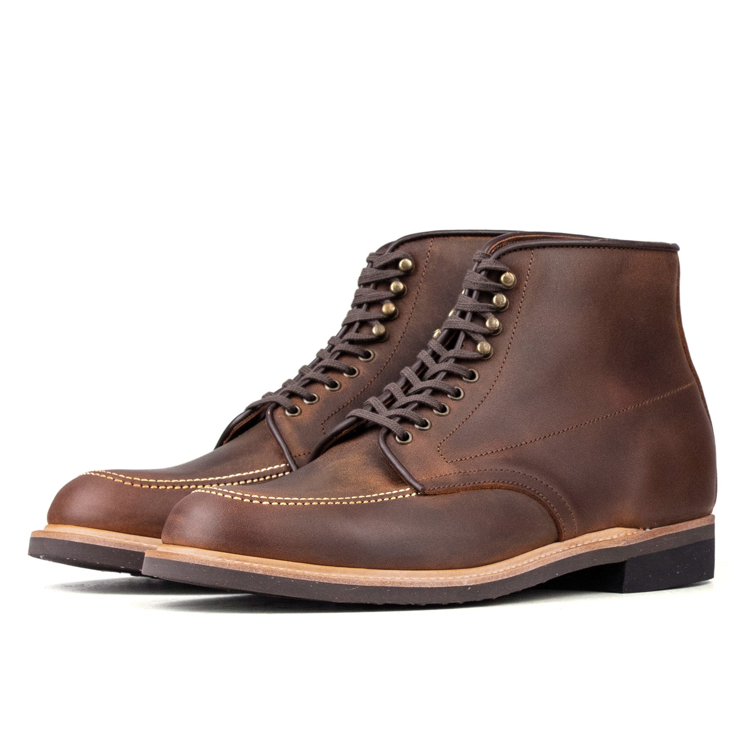 Indiana Moctoe Boot  - luosjiet®boots - Red Brown Crazy Horse Cowhide