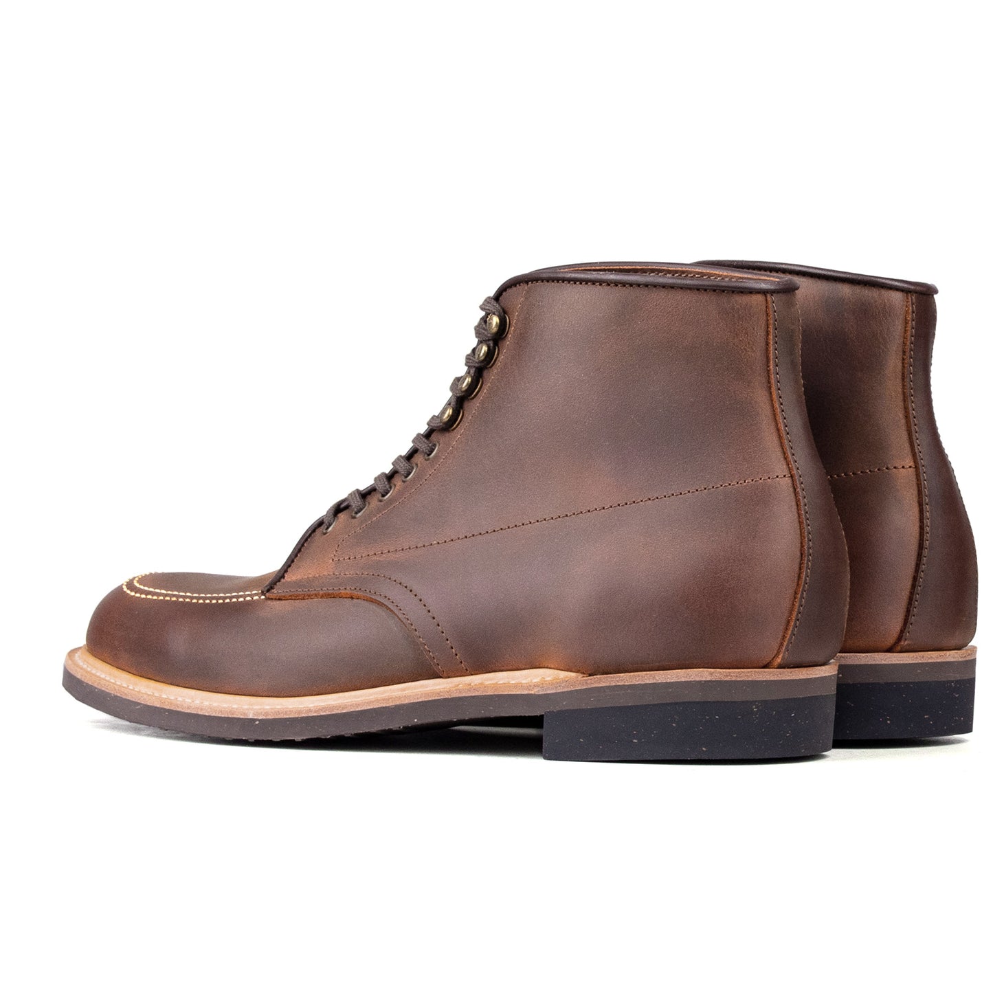 Indiana Moctoe Boot  - luosjiet®boots - Red Brown Crazy Horse Cowhide