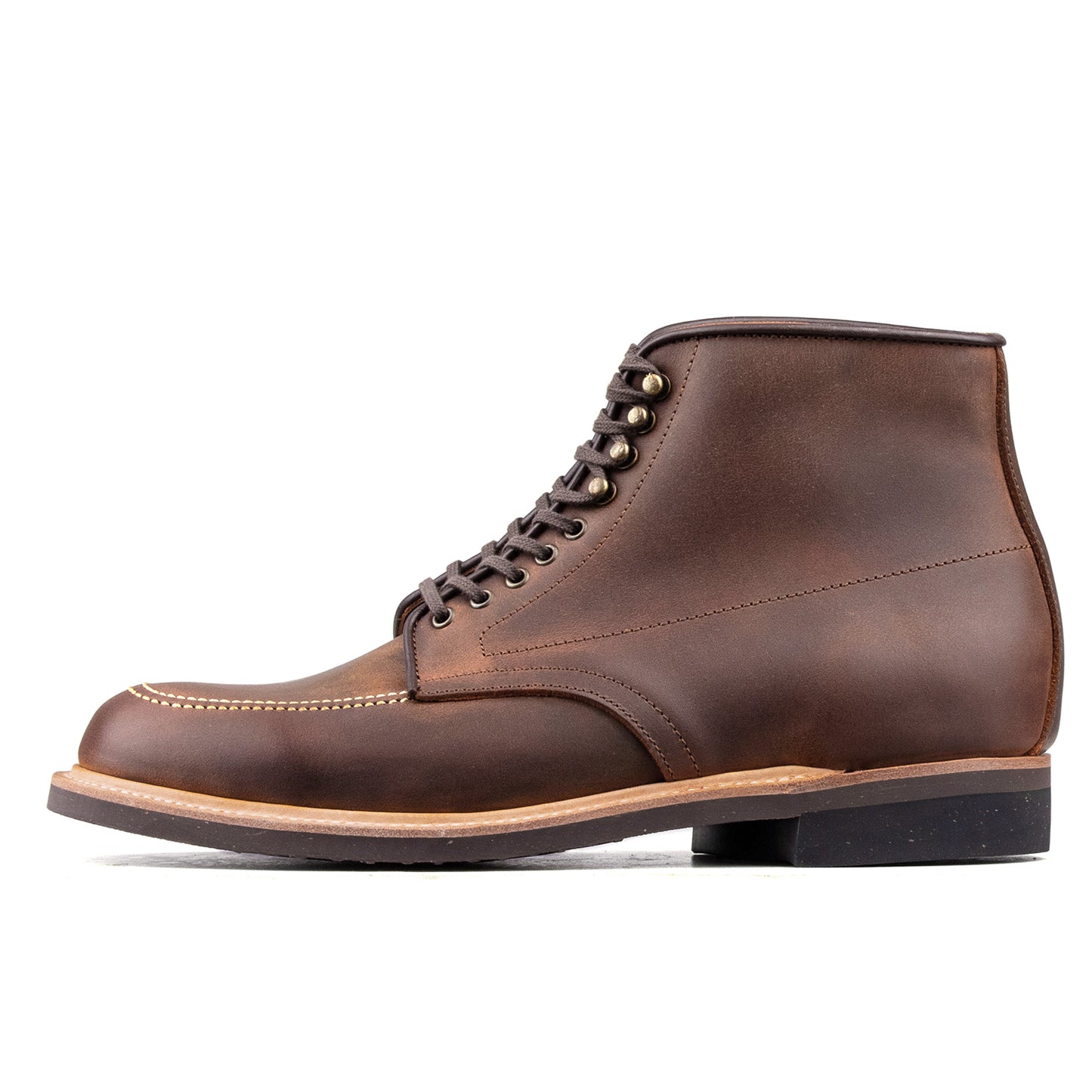 Indiana Moctoe Boot  - luosjiet®boots - Red Brown Crazy Horse Cowhide