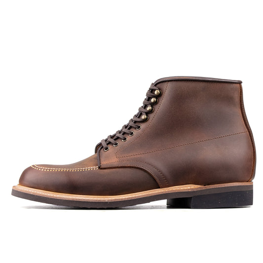 Indiana Moctoe Boot  - luosjiet®boots - Red Brown Crazy Horse Cowhide