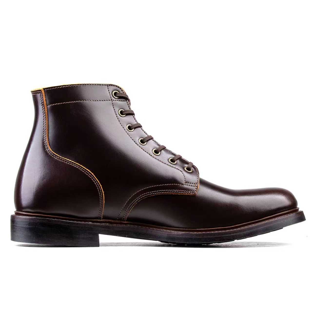 Plain Commander Boot - luosjiet®boots -  Dark Brown TeaCore Smooth Cowhide