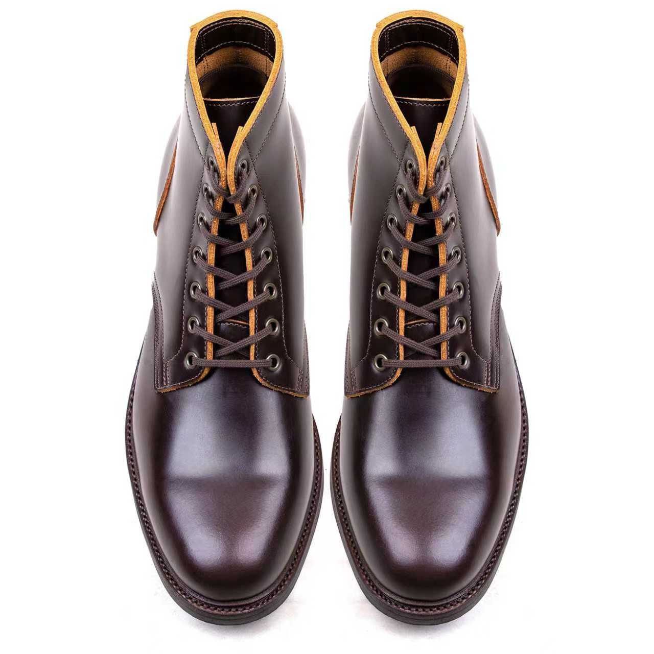 Plain Commander Boot - luosjiet®boots -  Dark Brown TeaCore Smooth Cowhide