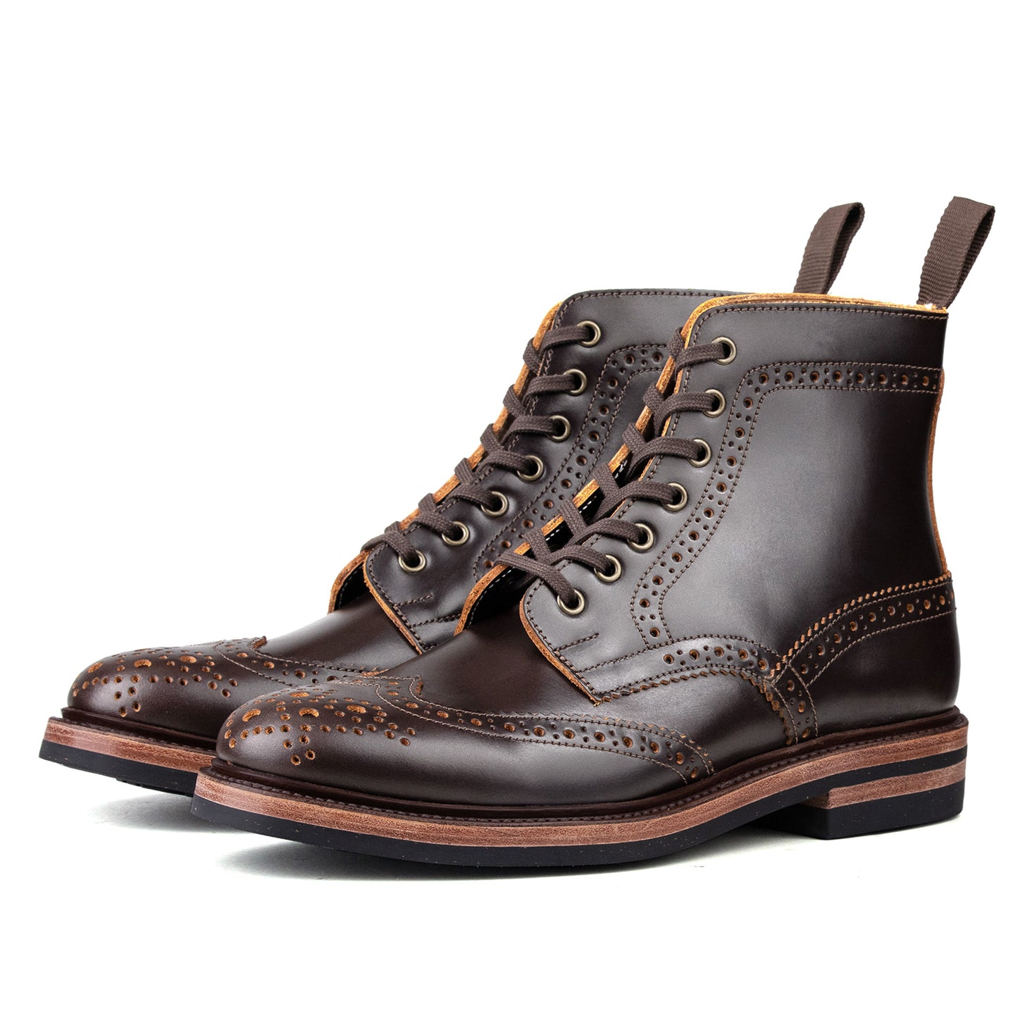 Rural Block Boot - luosjiet®boots -  Dark Brown TeaCore Smooth Cowhide