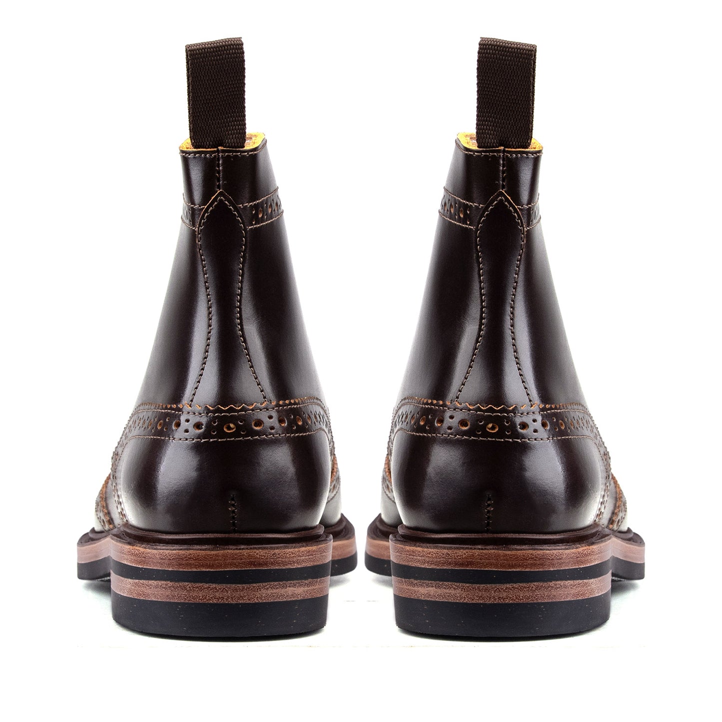 Rural Block Boot - luosjiet®boots -  Dark Brown TeaCore Smooth Cowhide