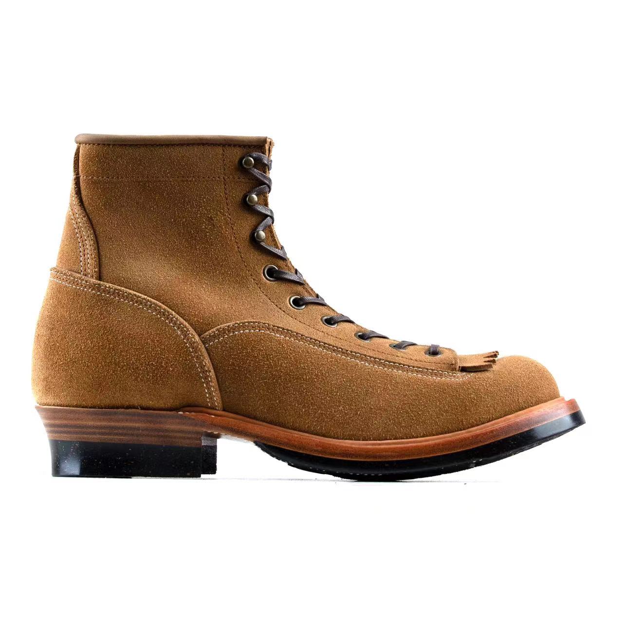 Monkey Boot M01 - luosjiet®boots MTO -  Tan Oiled Nubuck Reverse(German)