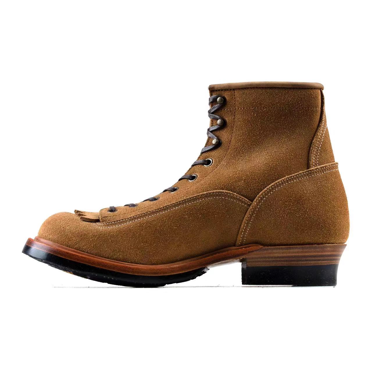 Monkey Boot M01 - luosjiet®boots MTO -  Tan Oiled Nubuck Reverse(German)