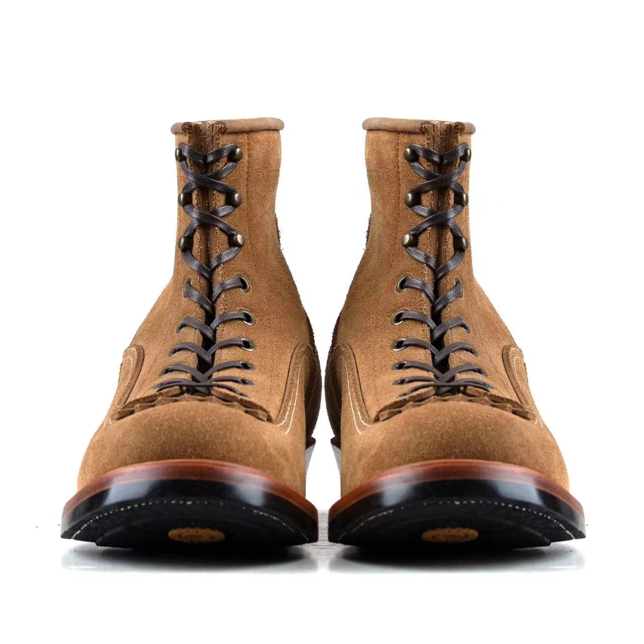 Monkey Boot M01 - luosjiet®boots MTO -  Tan Oiled Nubuck Reverse(German)