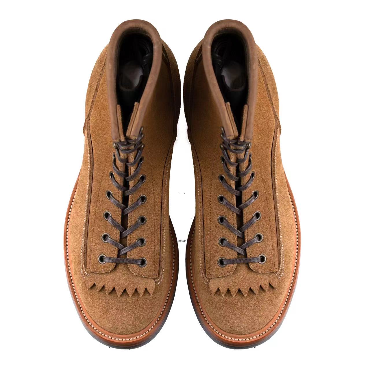 Monkey Boot M01 - luosjiet®boots MTO -  Tan Oiled Nubuck Reverse(German)
