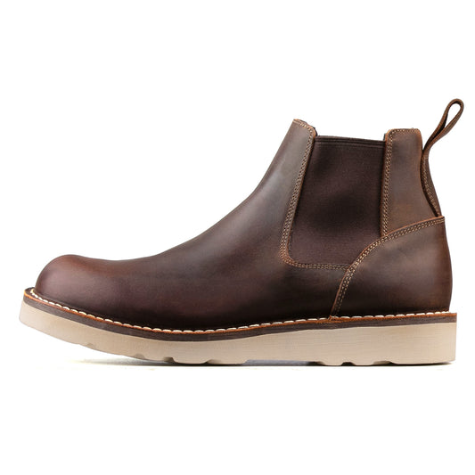 Akita Dog Chelsea Boot -luosjiet®boots - Crazy Horse Red Brown