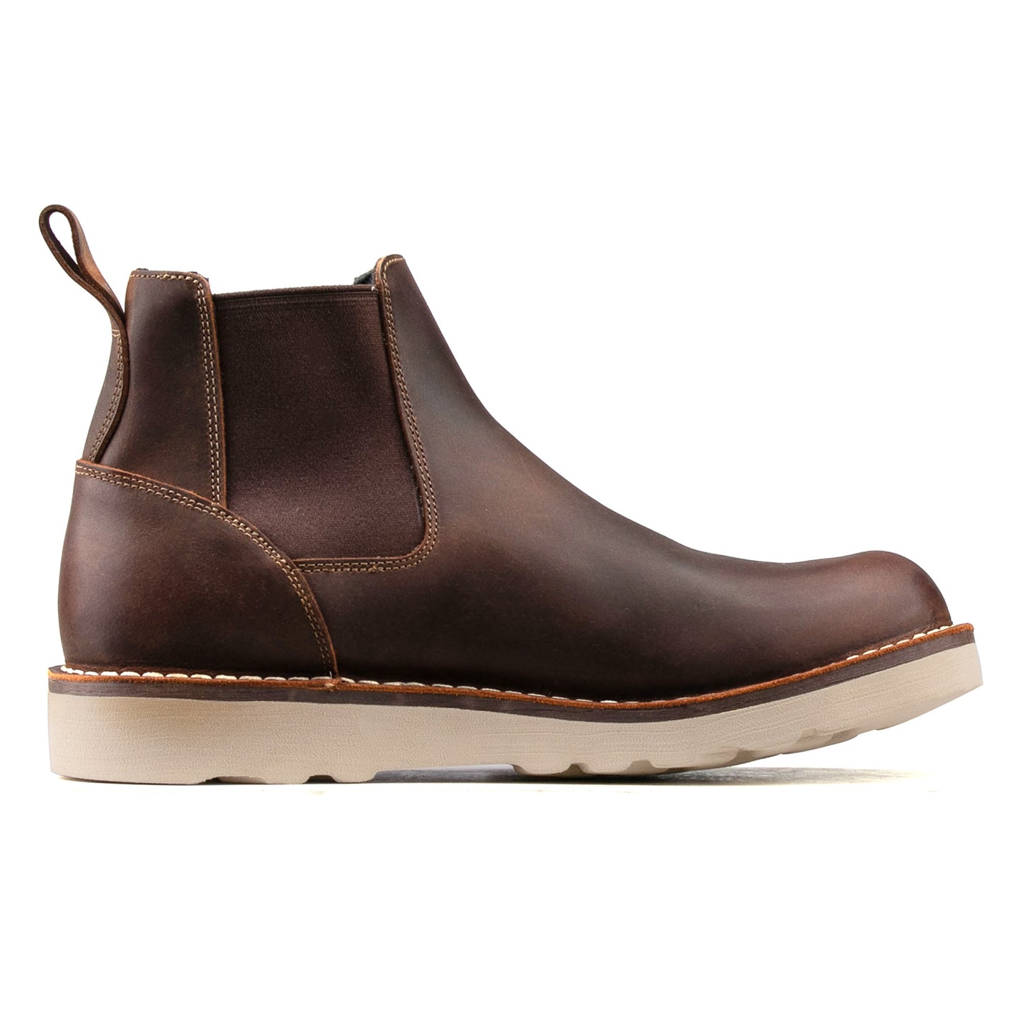 Akita Dog Chelsea Boot -luosjiet®boots - Crazy Horse Red Brown
